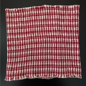 Red gingham tube top